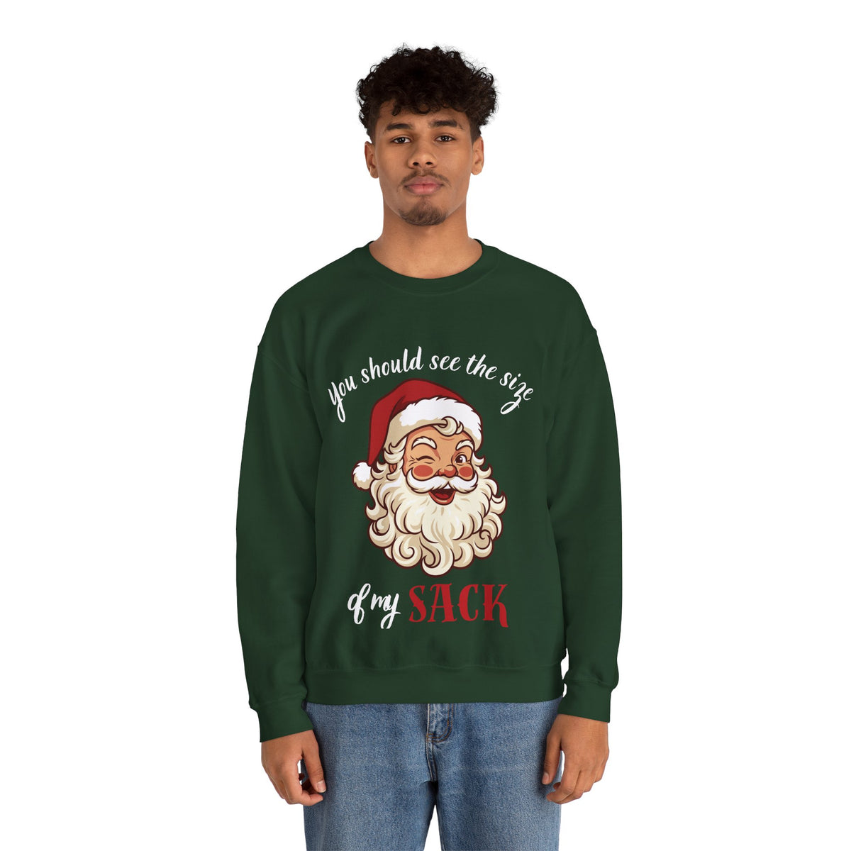 Santa Claus 'You Should See the Size of My Sack' Sweatshirt Printify