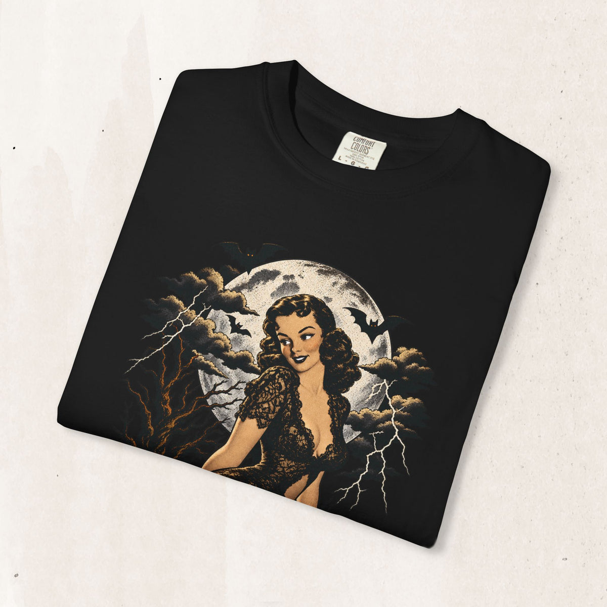 Vintage Pin-Up Witch Tee