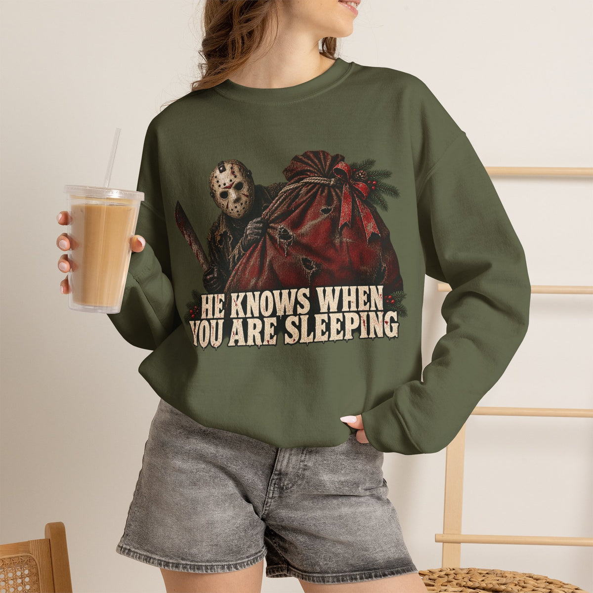 Jason Vorhees Christmas Crewneck Sweatshirt