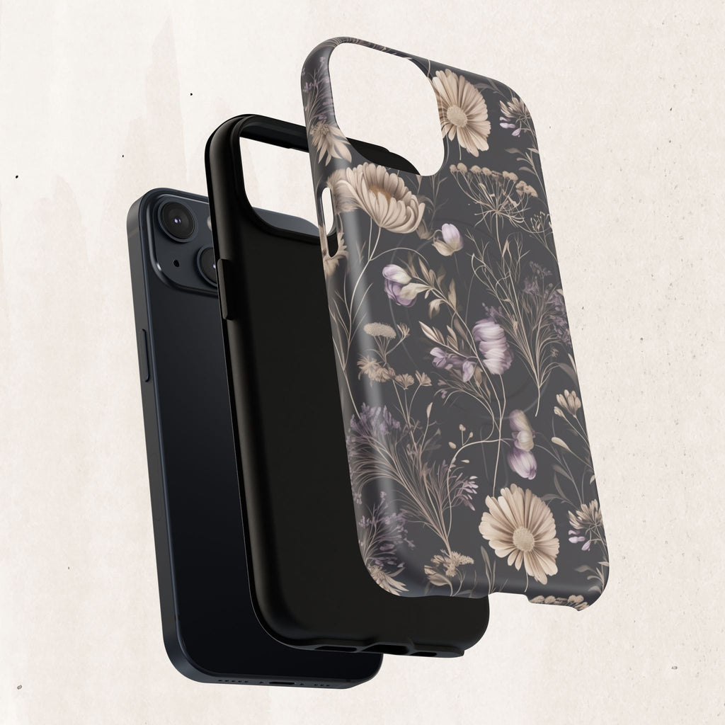 Floral Noir Tough Magnetic Phone Case