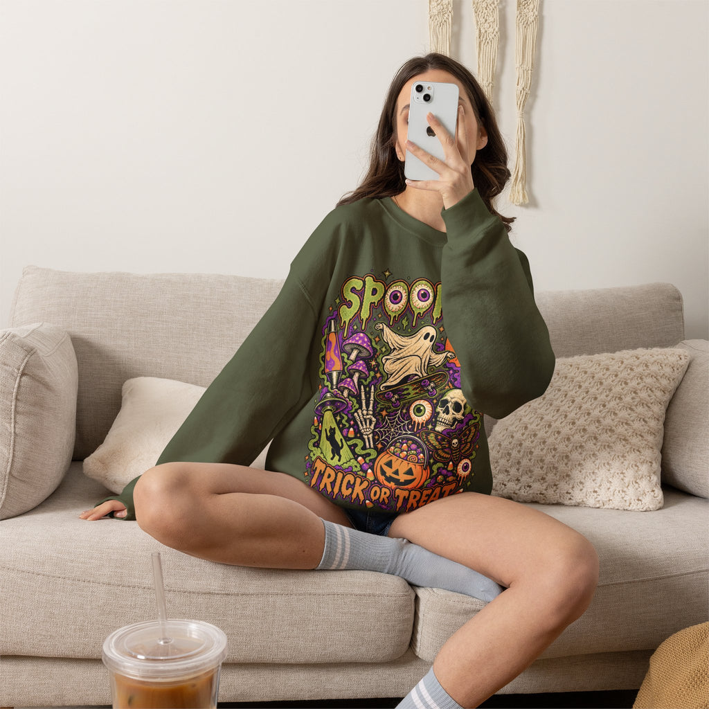 Halloween Spooky Trick or Treat Sweatshirt