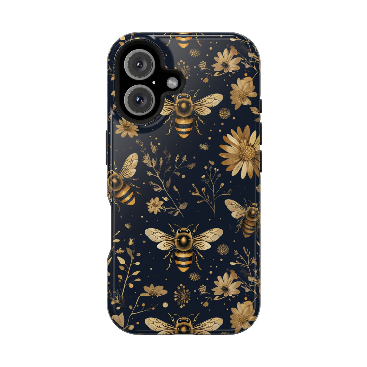Gold Bees & Daisies Magnetic Tough Case, alternate view