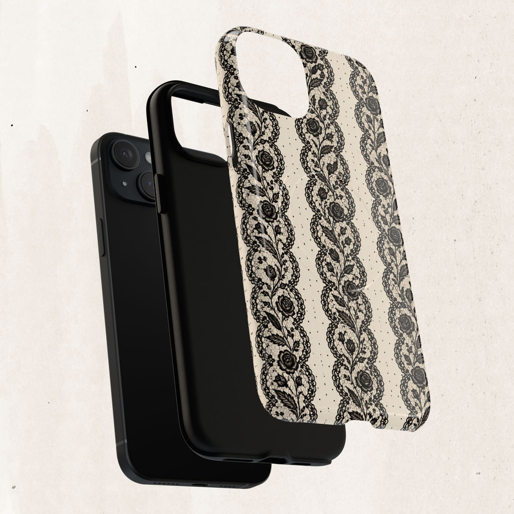 Lace Stripes Magnetic Phone Case