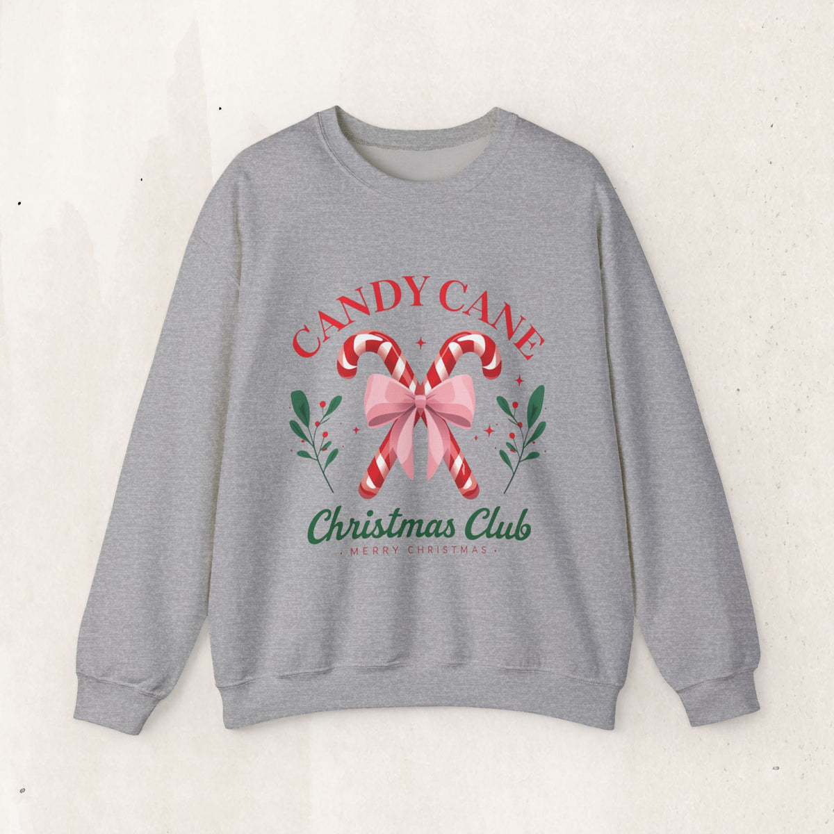 Candy Cane Christmas Club Crewneck Sweatshirt