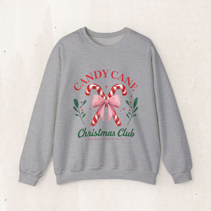 Candy Cane Christmas Club Crewneck Sweatshirt