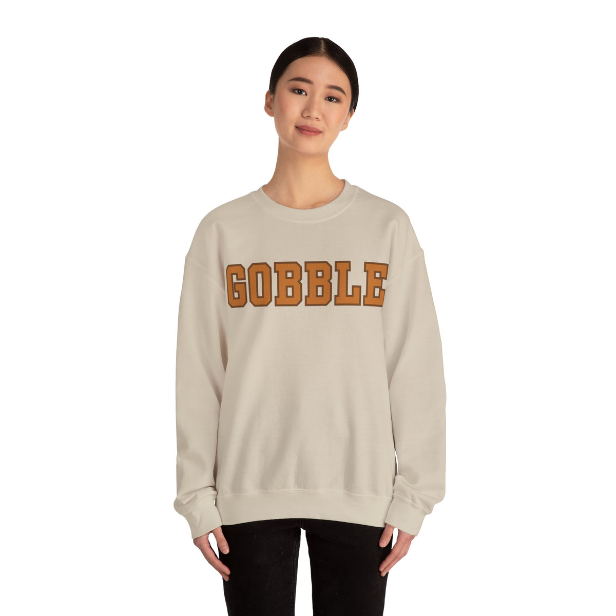 Gobble Thanksgiving Crewneck Sweatshirt, alternate view