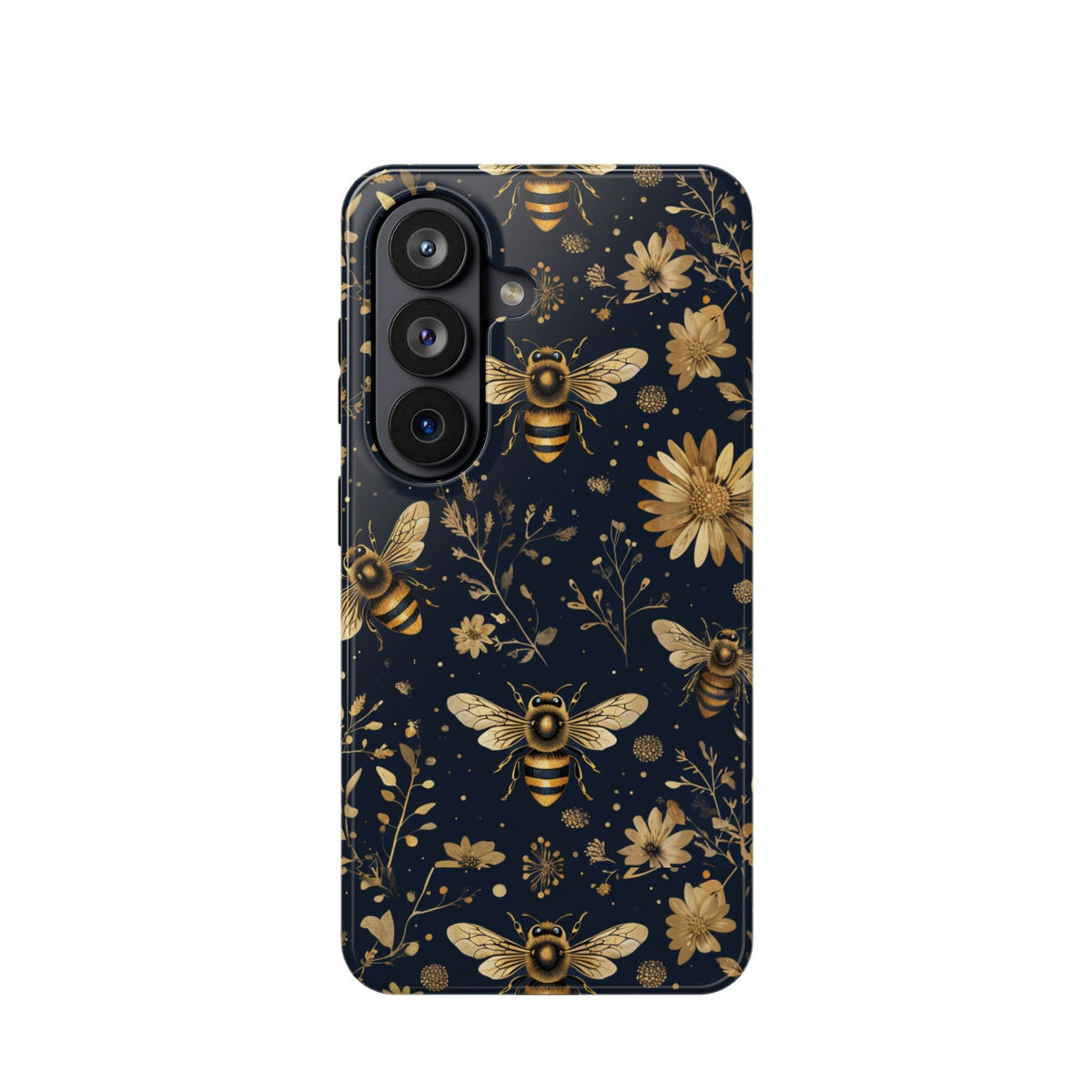 Gold Bees & Daisies Magnetic Tough Case, alternate view