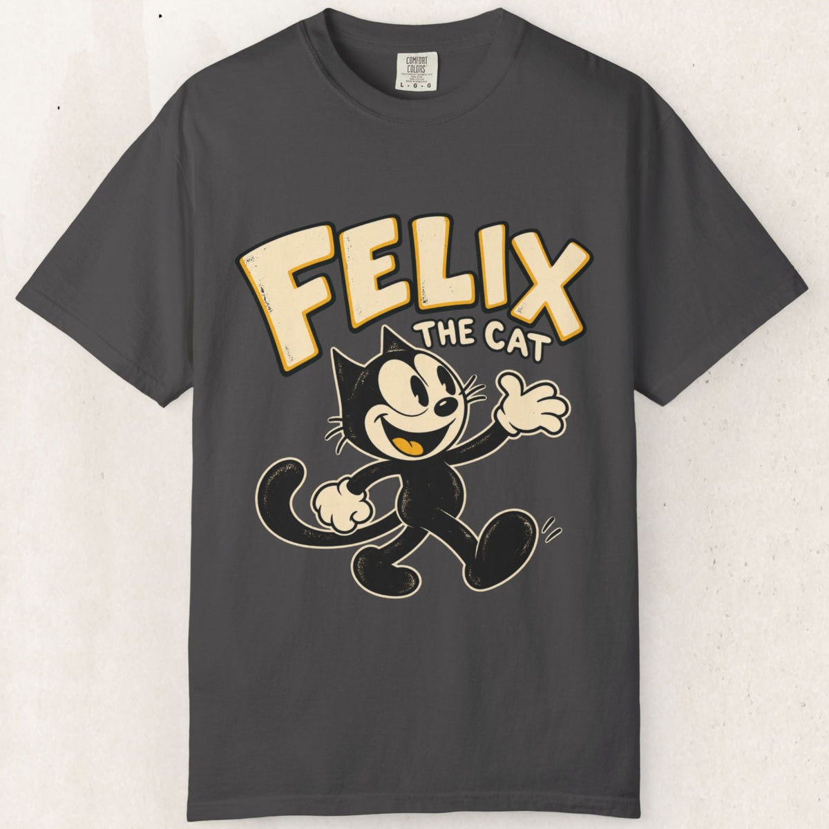 Felix the Cat Retro Graphic Tee – Graphite