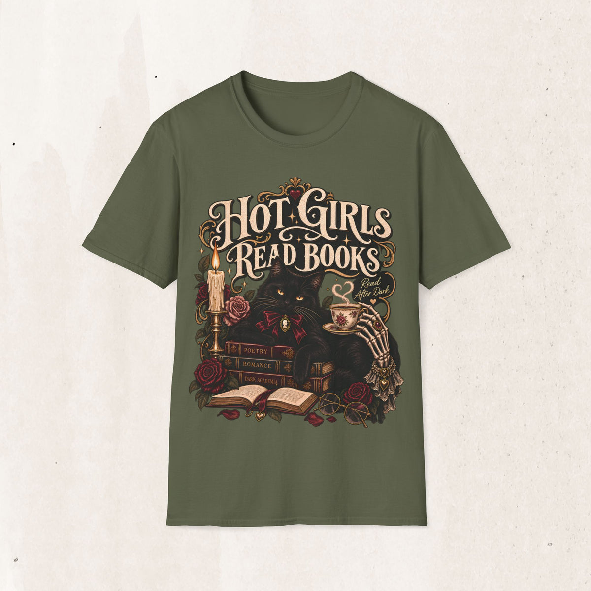 Hot Girls Read Books Graphic Tee