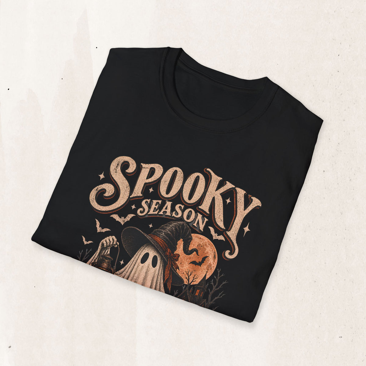 Spooky Season Graphic Tee in Black, alternate view