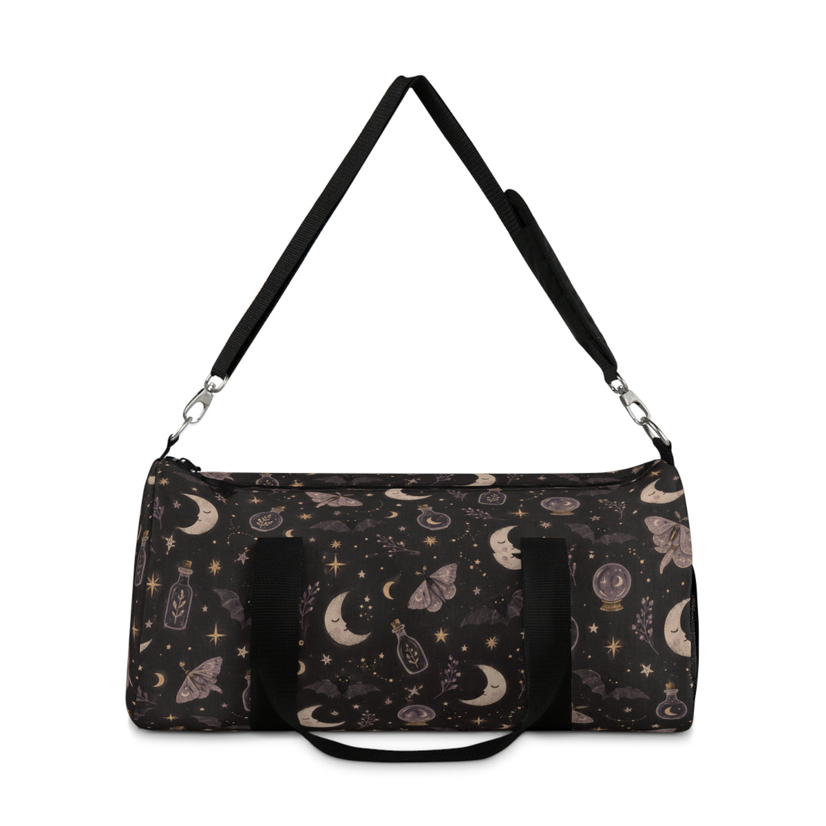 Mystic Moon & Moth Duffel Bag — Celestial Travel Bag