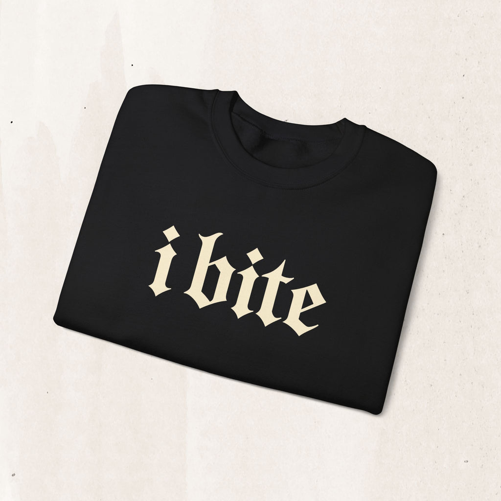 I Bite Crewneck Sweatshirt
