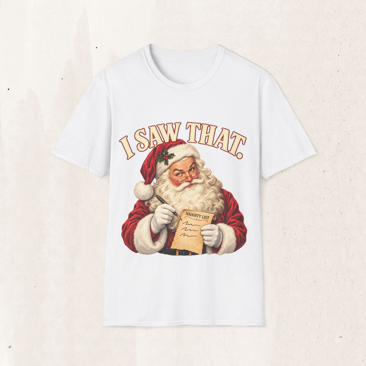 Santa Claus "I Saw That" Graphic Tee