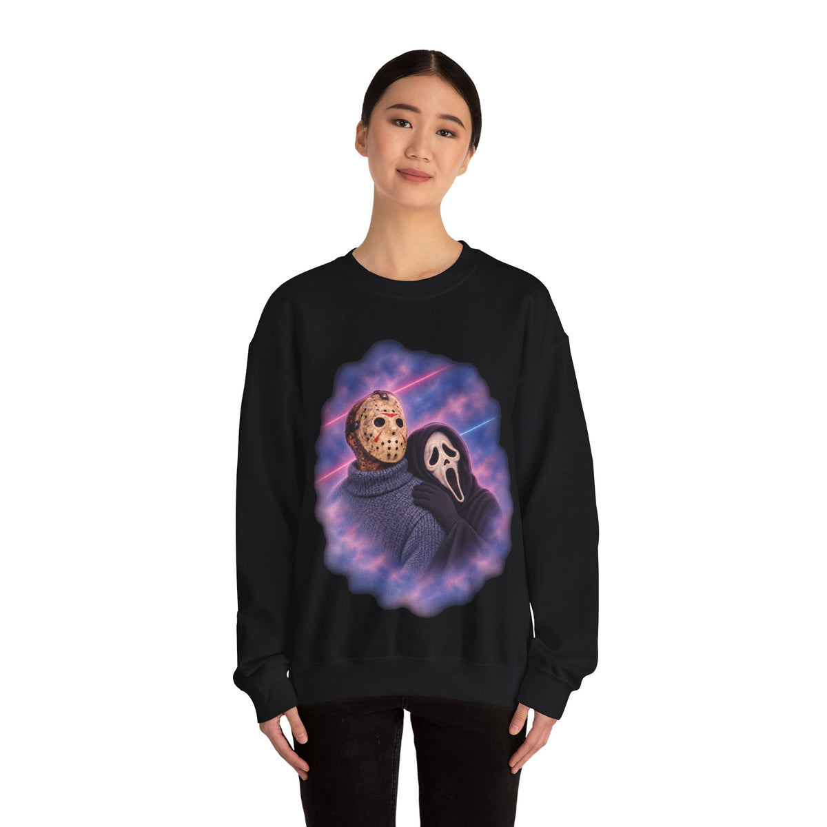 Jason & Ghostface 80's Glamour Shot Sweatshirt