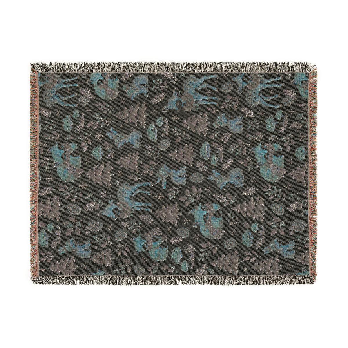 Woodland Winter Woven Blanket