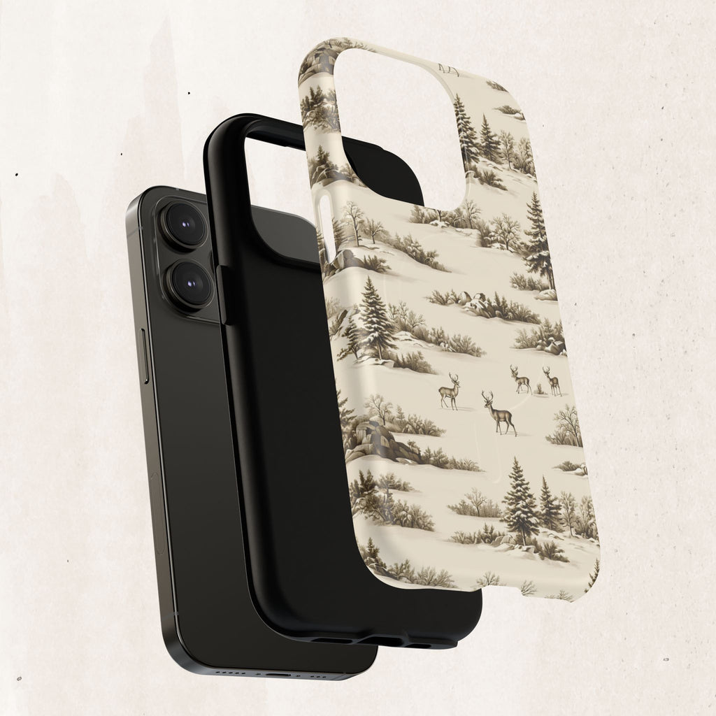 Deer & Pine Woodland Tough Magnetic Phone Case