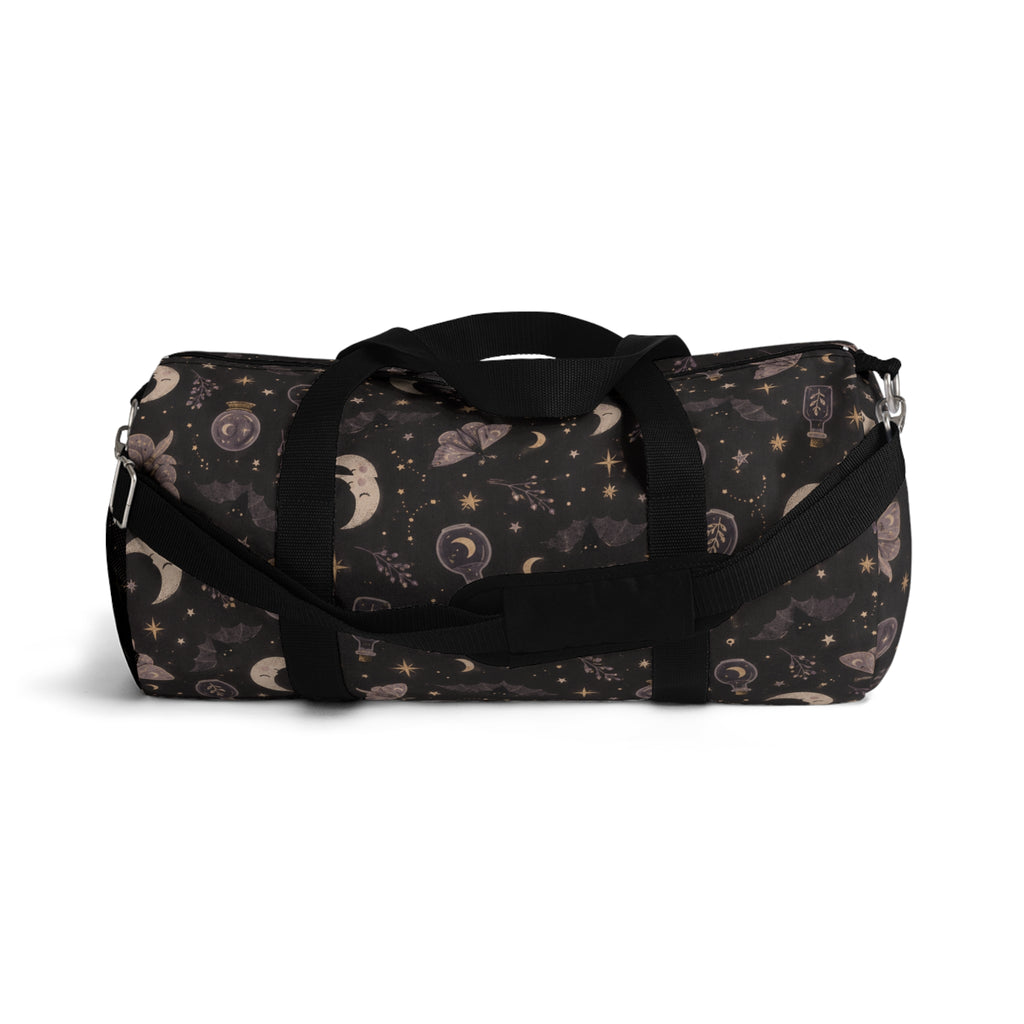 Mystic Moon & Moth Duffel Bag — Celestial Travel Bag