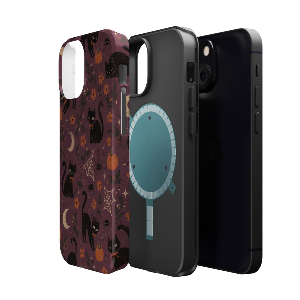 Halloween Black Cat MagSafe Phone Case, alternate view