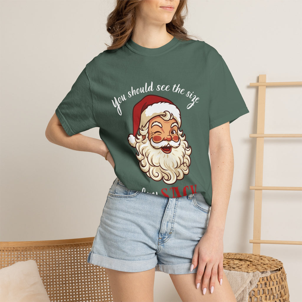 Santa 'You Should See the Size of My Sack' Christmas Tee Printify