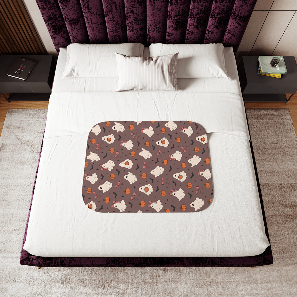 Autumn Ghosts Sherpa Blanket