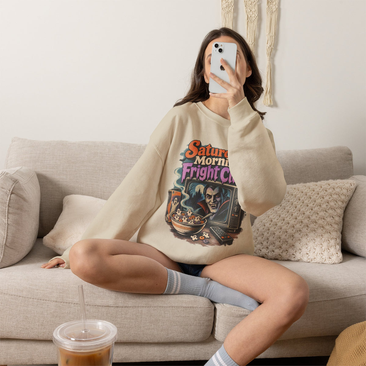 Saturday Morning Fright Club Crewneck Sweatshirt