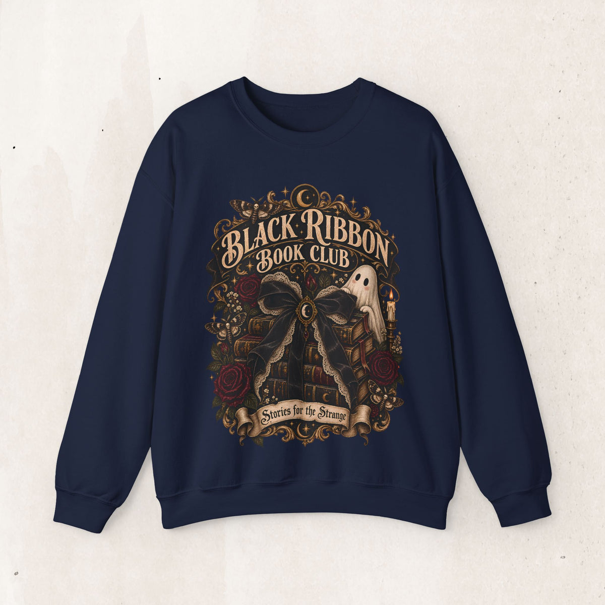 Black Ribbon Book Club Crewneck Sweatshirt