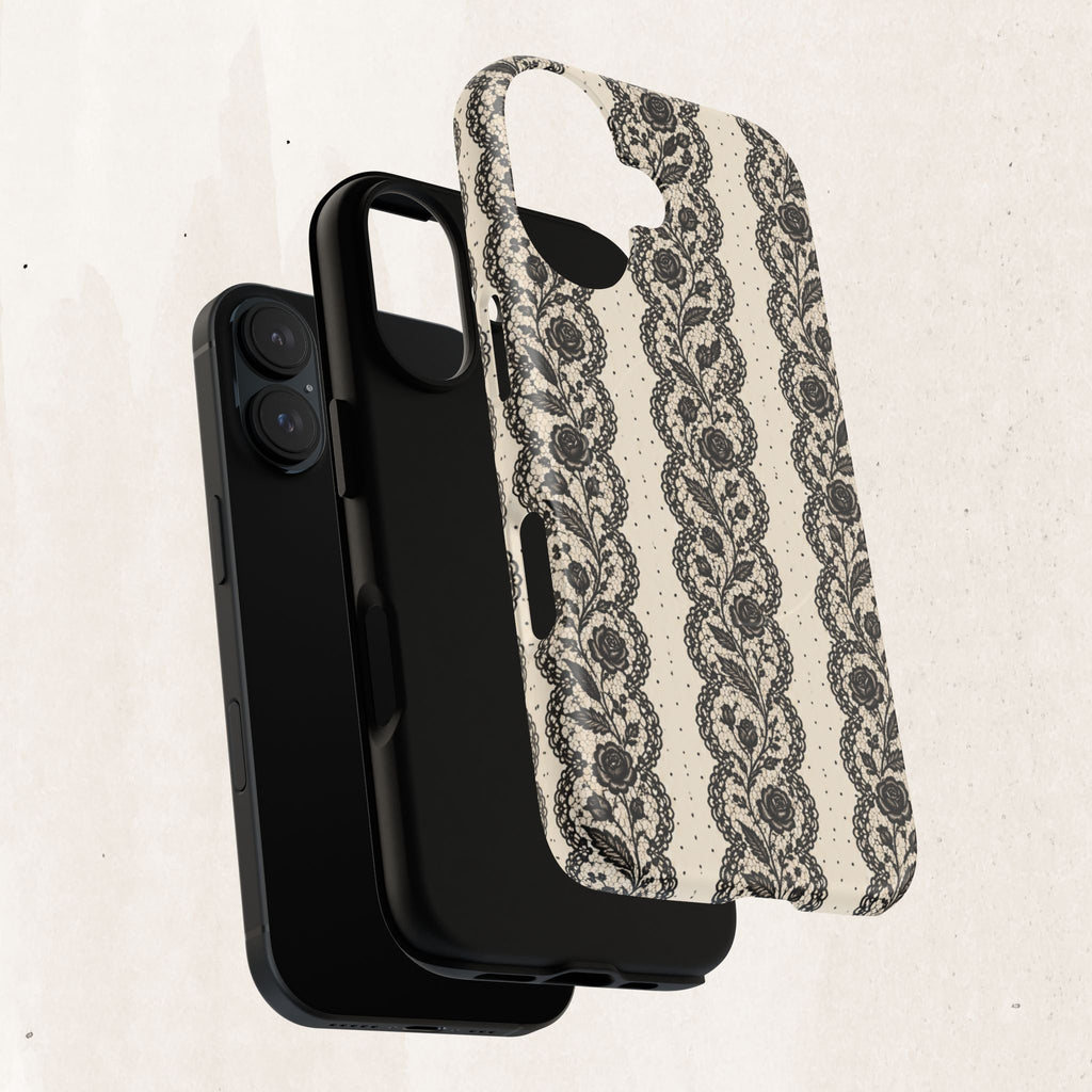 Lace Stripes Magnetic Phone Case
