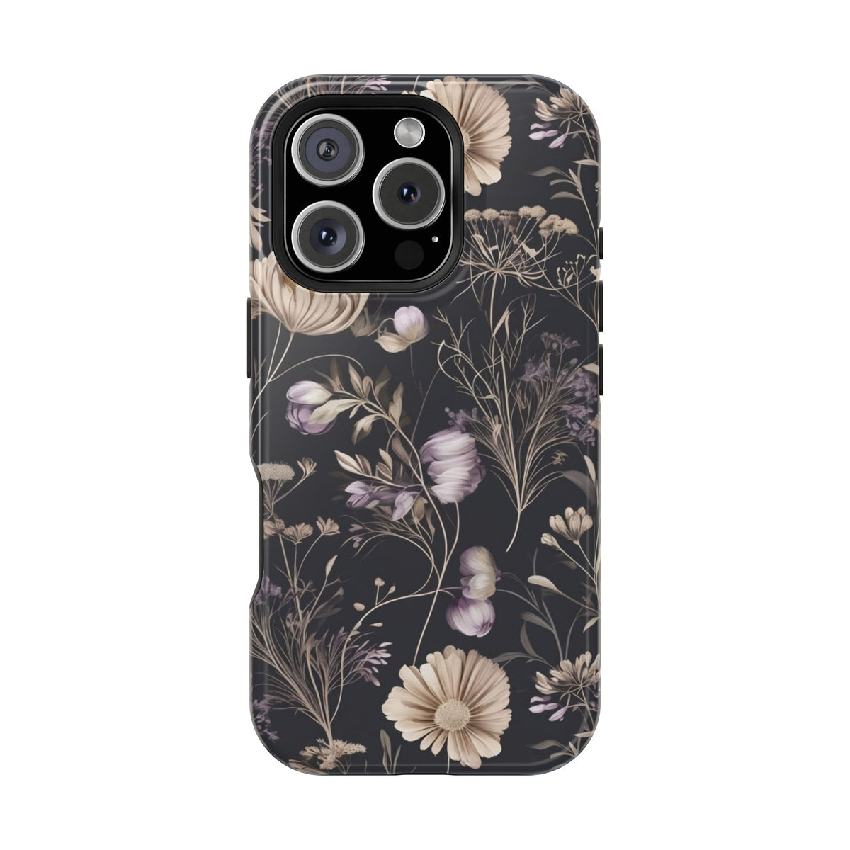 Dark Floral Magnetic Phone Case, alternate view