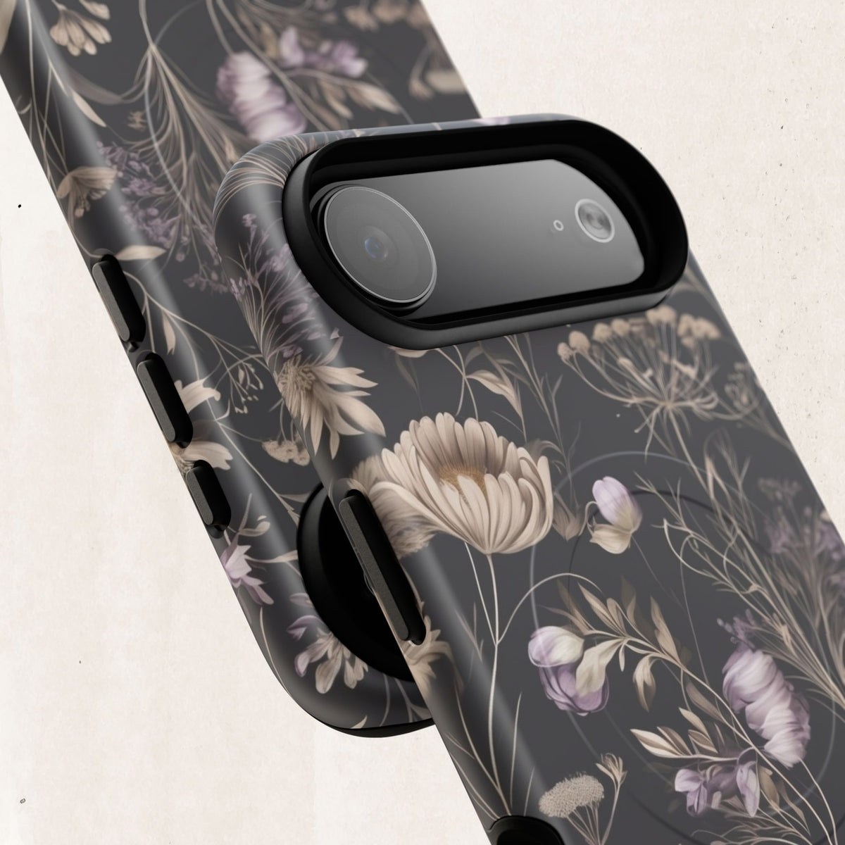 Floral Noir Tough Magnetic Phone Case