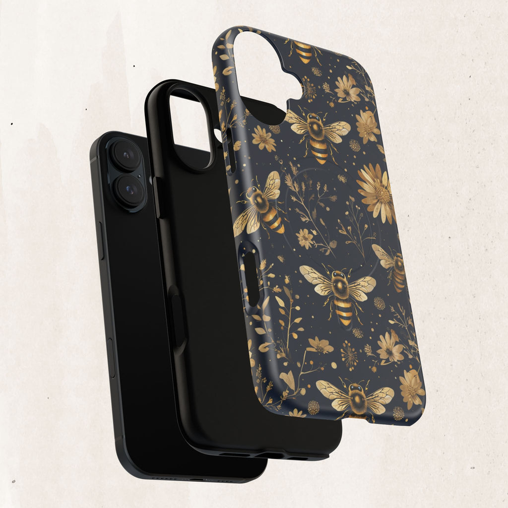 Gold Bees & Daisies Magnetic Tough Case