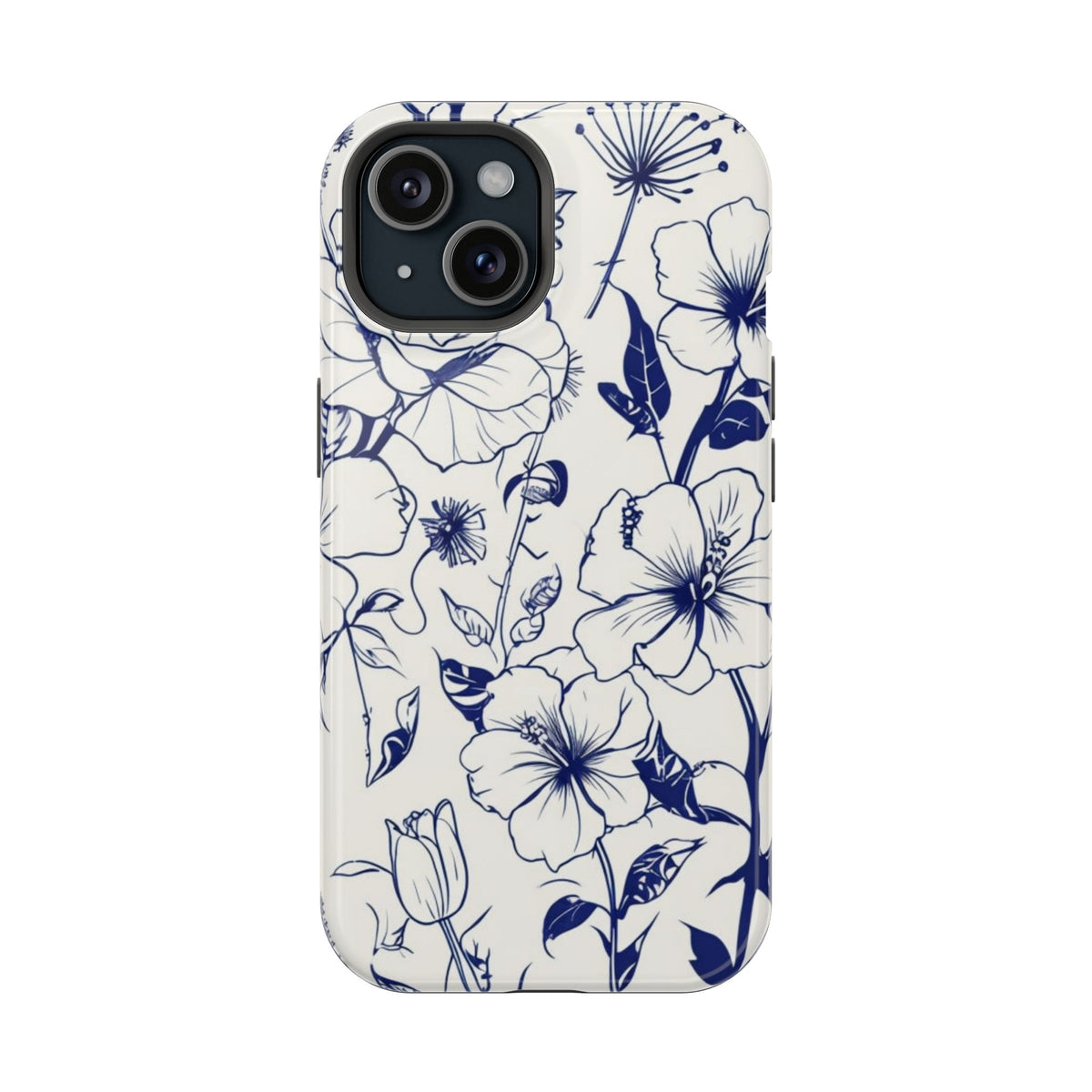 Floral Sketch Magnetic Phone Case, alternate view