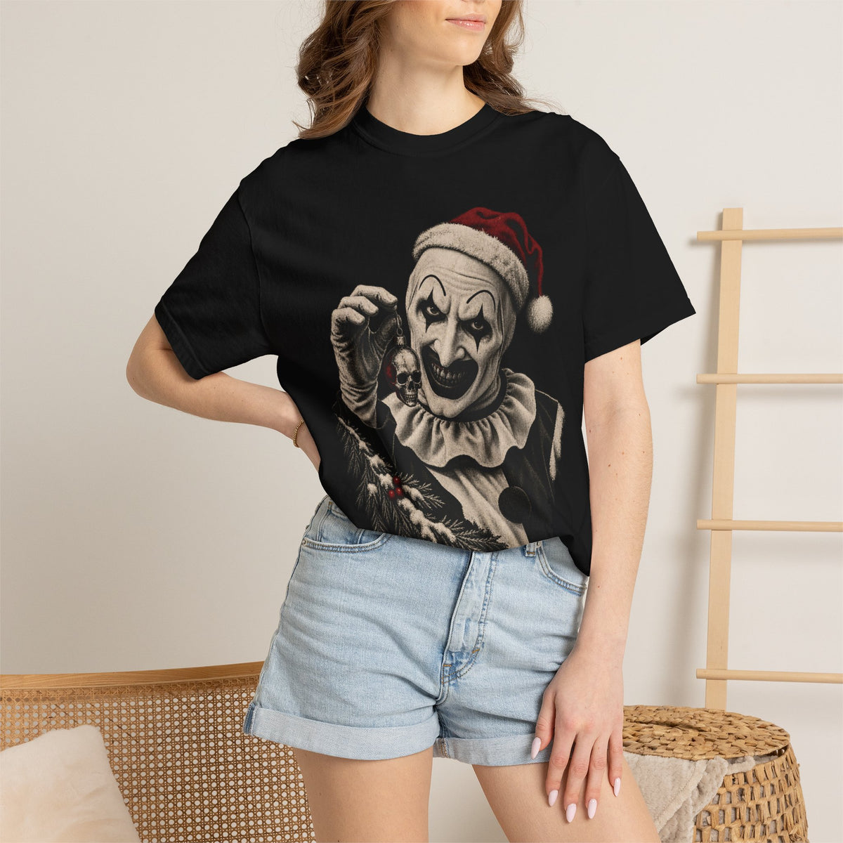 Terrifier Art The Clown Christmas Tee