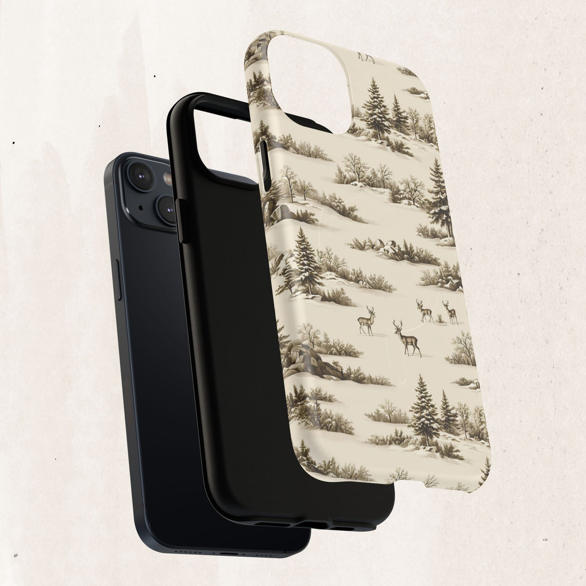Deer & Pine Woodland Tough Magnetic Phone Case