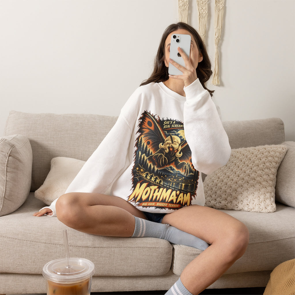Mothmaam Retro Monster Crewneck Sweatshirt