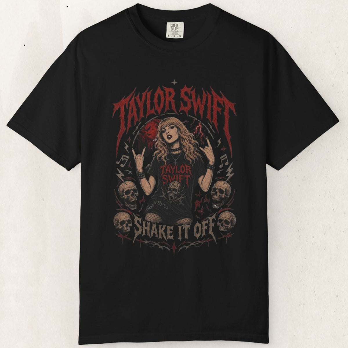 Taylor "Shake It Off"Metal Tee Printify