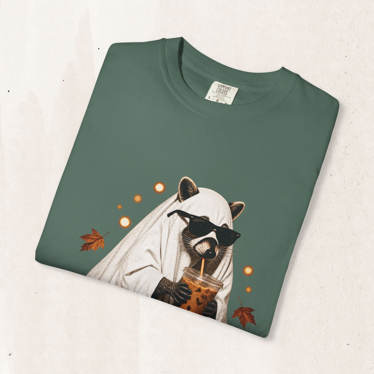 Halloween Raccoon Ghost Costume Tee