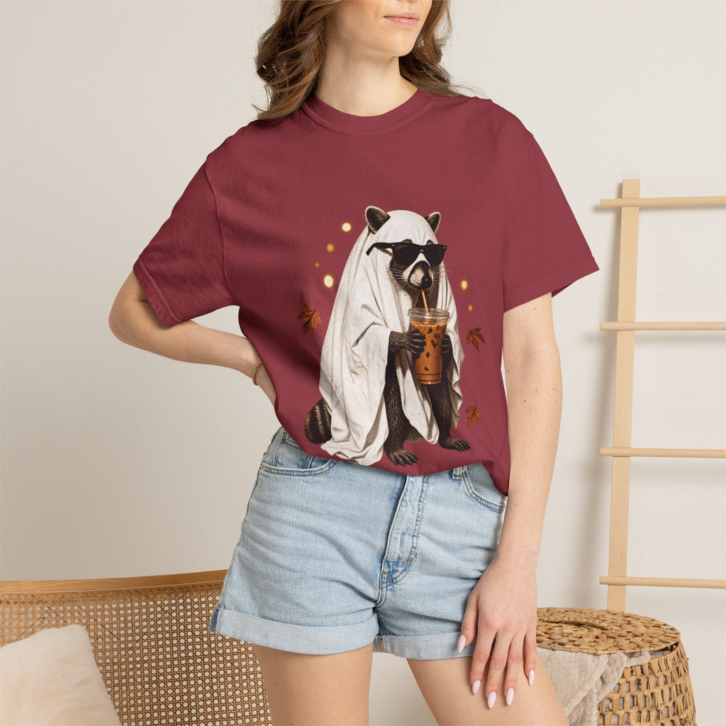 Halloween Raccoon Ghost Costume Tee