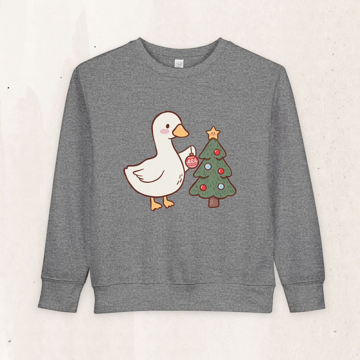 Decorating Duck Toddler Christmas Sweatshirt