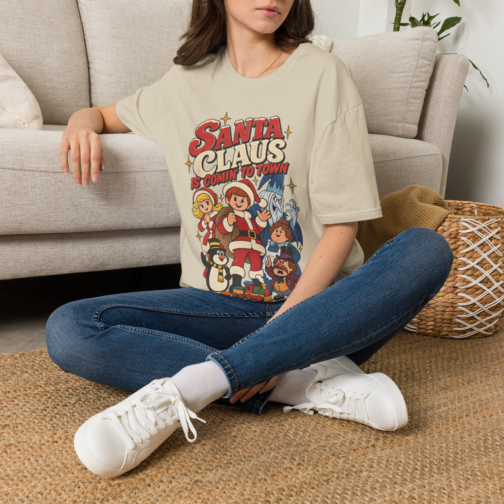 Santa Claus Is Comin' To Town Christmas Tee