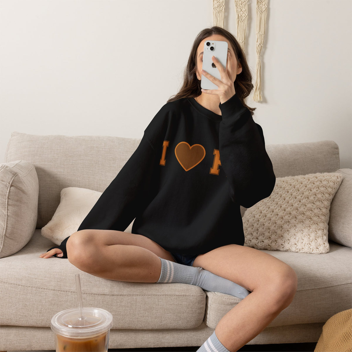 I Love Pie Thanksgiving Crewneck Sweatshirt, alternate view