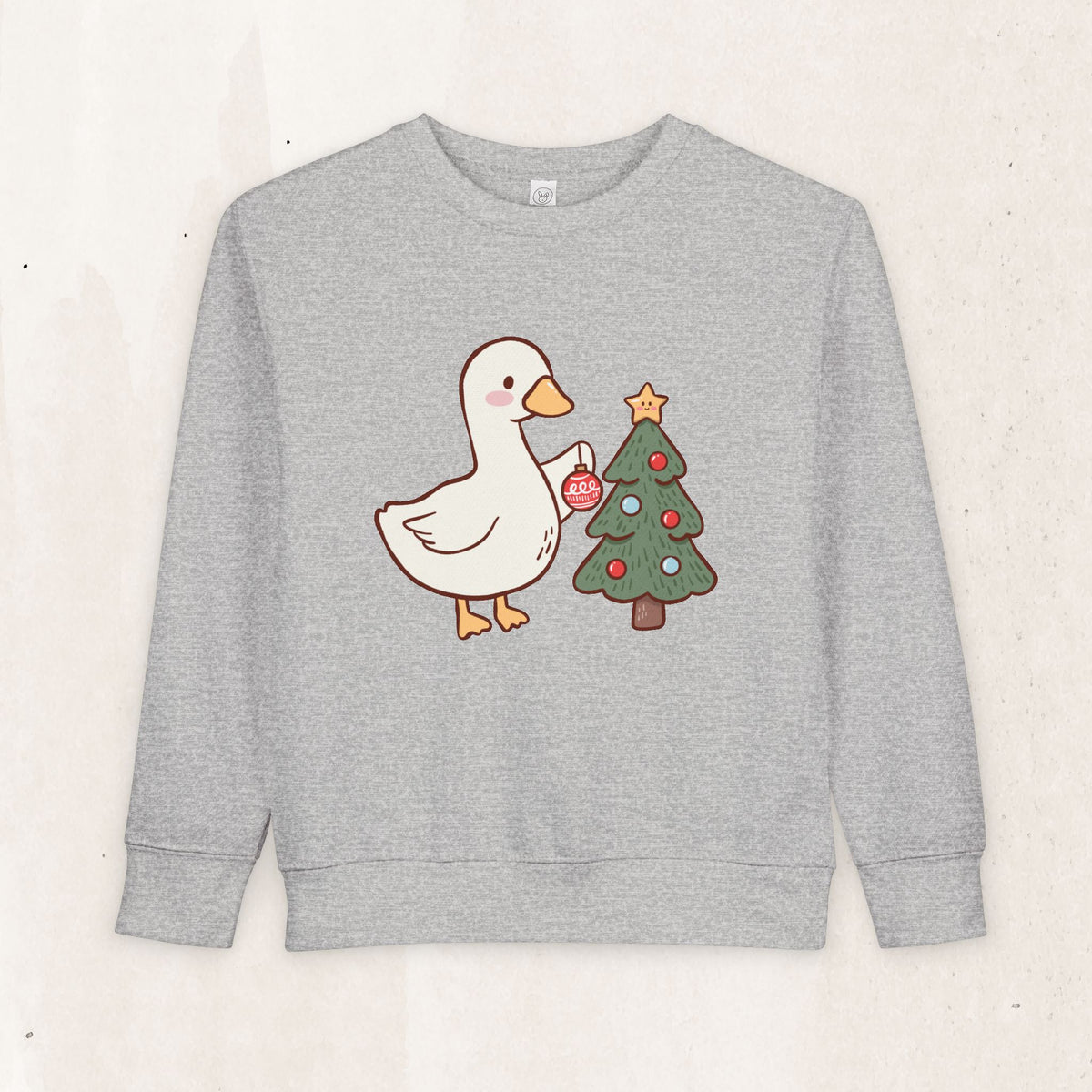 Decorating Duck Toddler Christmas Sweatshirt