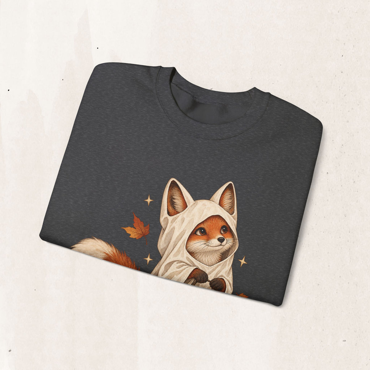 Autumn Lantern Fox Crewneck Sweatshirt