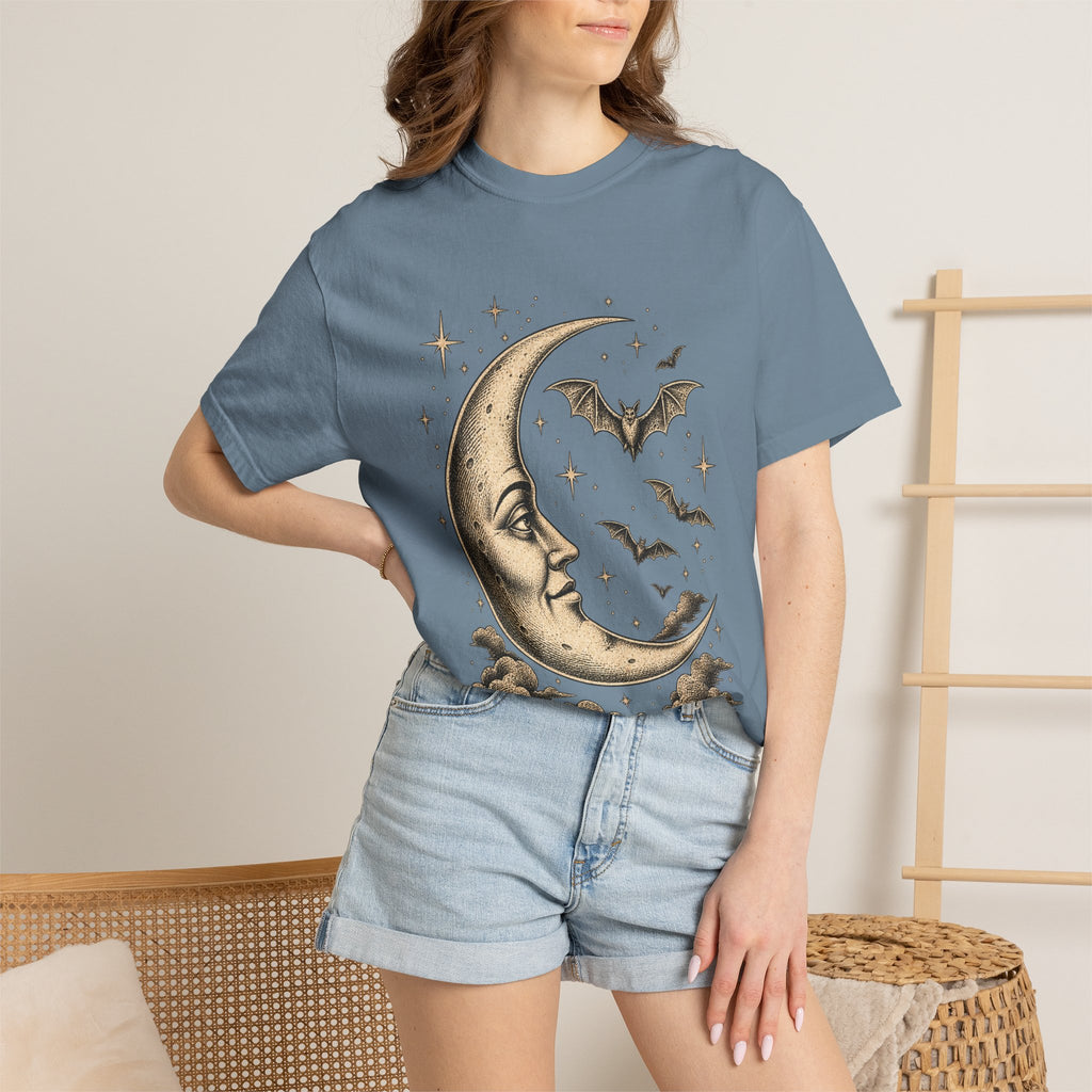 Crescent Moon & Bats Tee