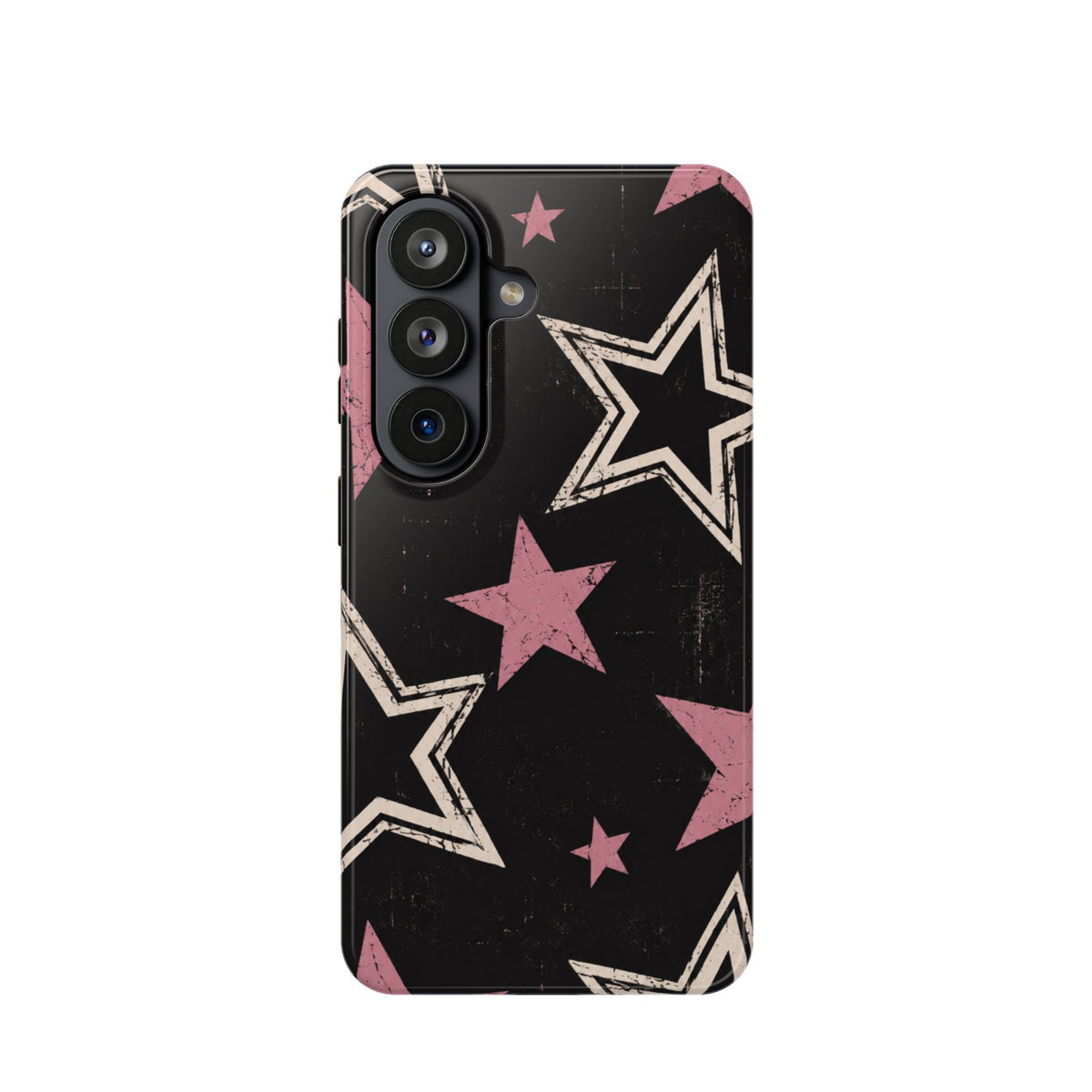 Pink Retro Stars Magnetic Phone Case, alternate view