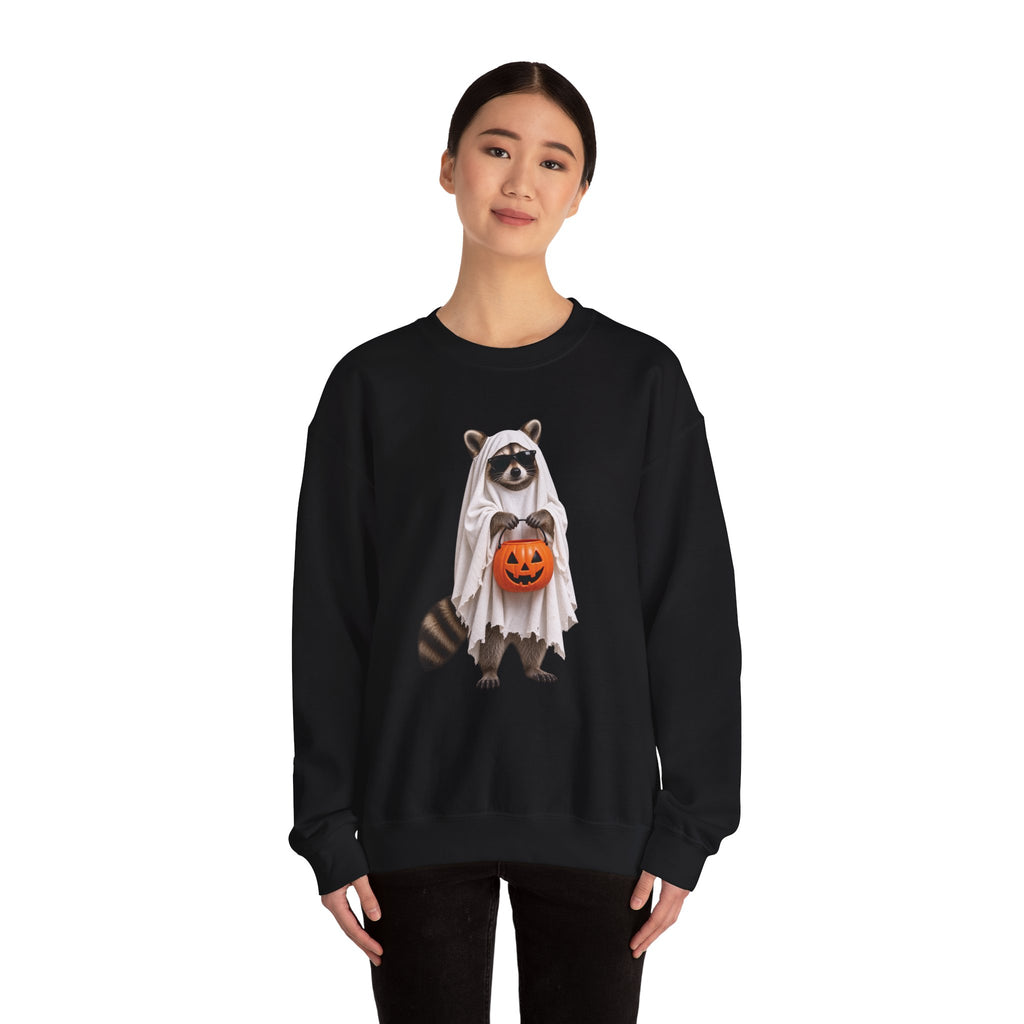 Halloween Raccoon Crewneck Sweatshirt