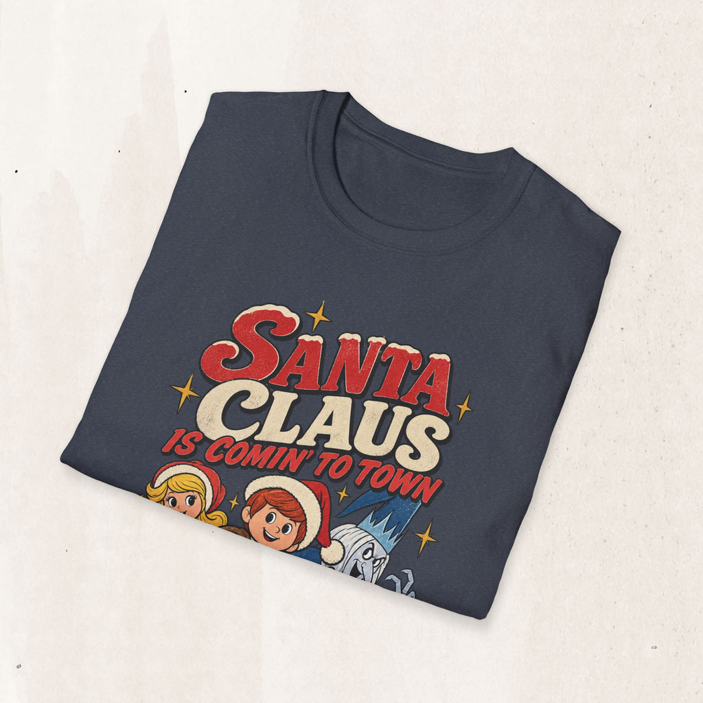 Santa Claus Is Comin' To Town Christmas Tee