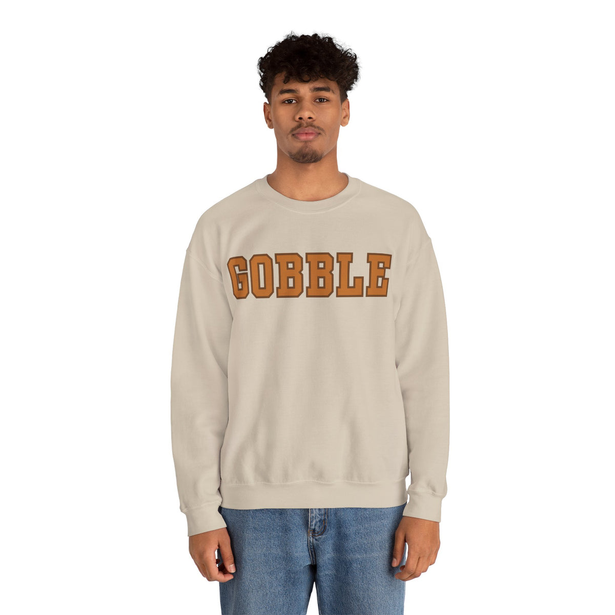 Gobble Thanksgiving Crewneck Sweatshirt, alternate view