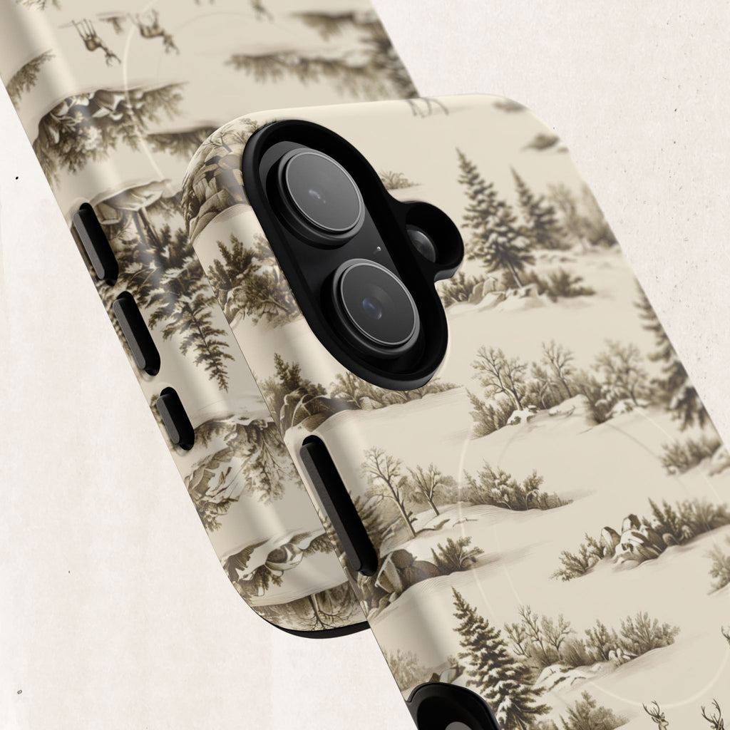 Deer & Pine Woodland Tough Magnetic Phone Case