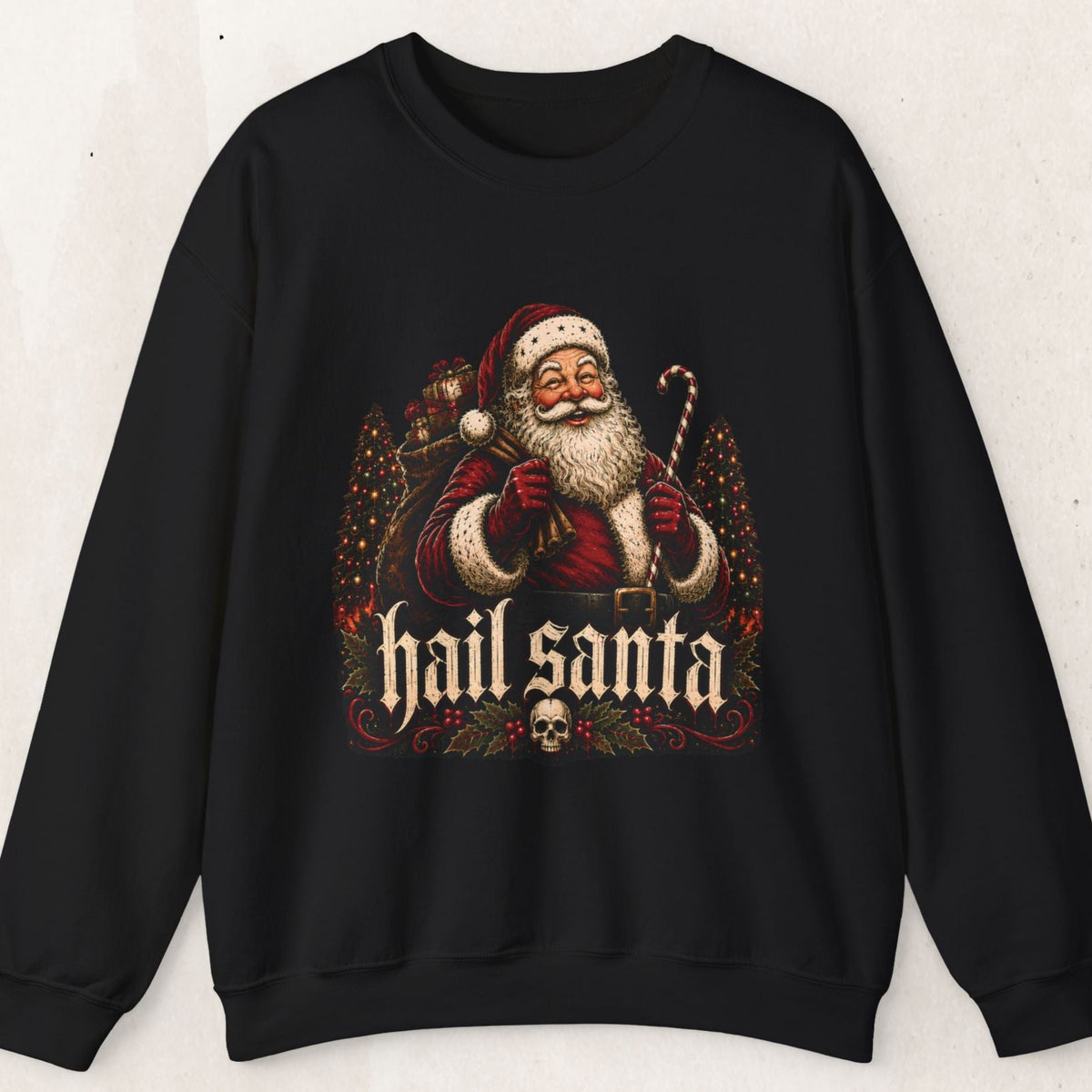Hail Santa Crewneck Sweatshirt Printify