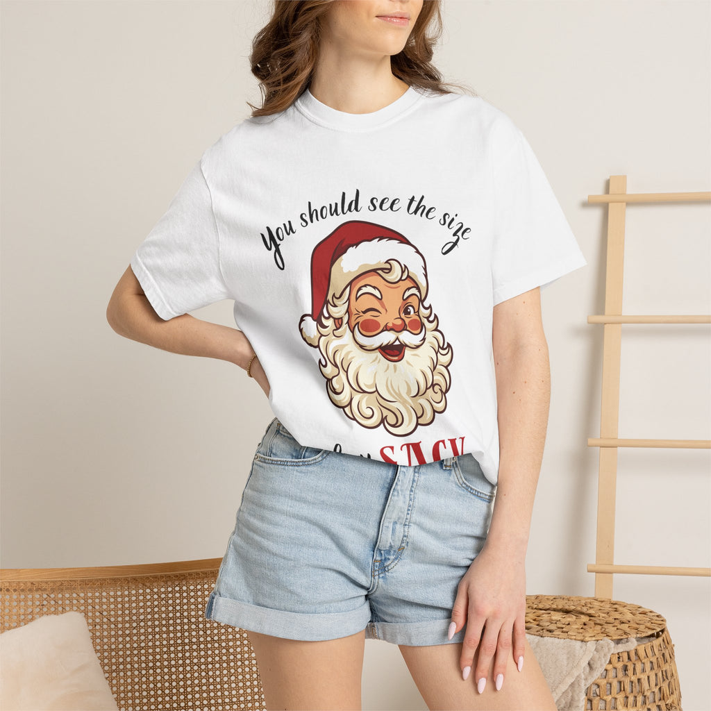 Santa 'You Should See the Size of My Sack' Christmas Tee Printify